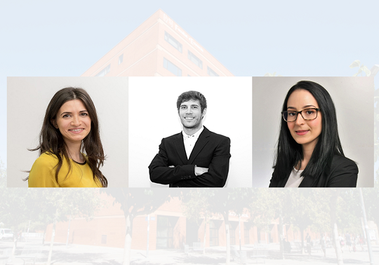 Daniela Buzova, Julián Martínez i Paula Cruz, Premis Extraordinaris de Doctorat Curs 2020-2021